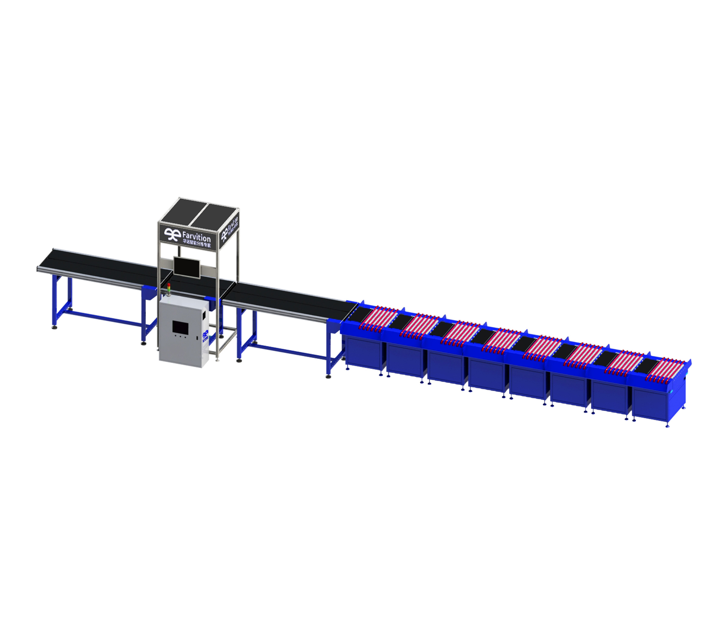 Ecommerce Automatic Parcel Sorting Belt Logistics Sorting Express Delivery Sorting Linear Cross-belt Sorting Machine