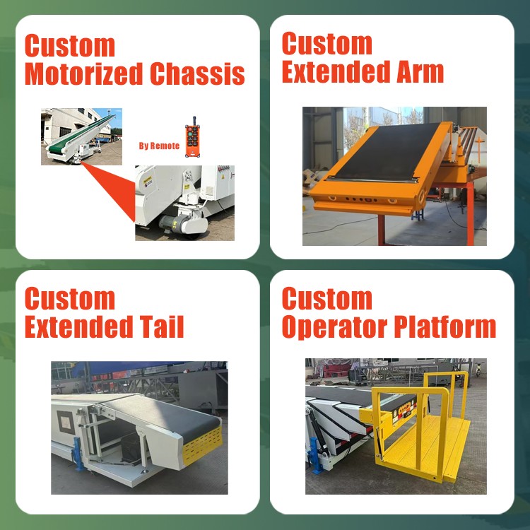 Lianxin Shipping Container Unloading Equipment Conveyor For Loading Bags Into Truck Bag Unloading Conveyor From Container