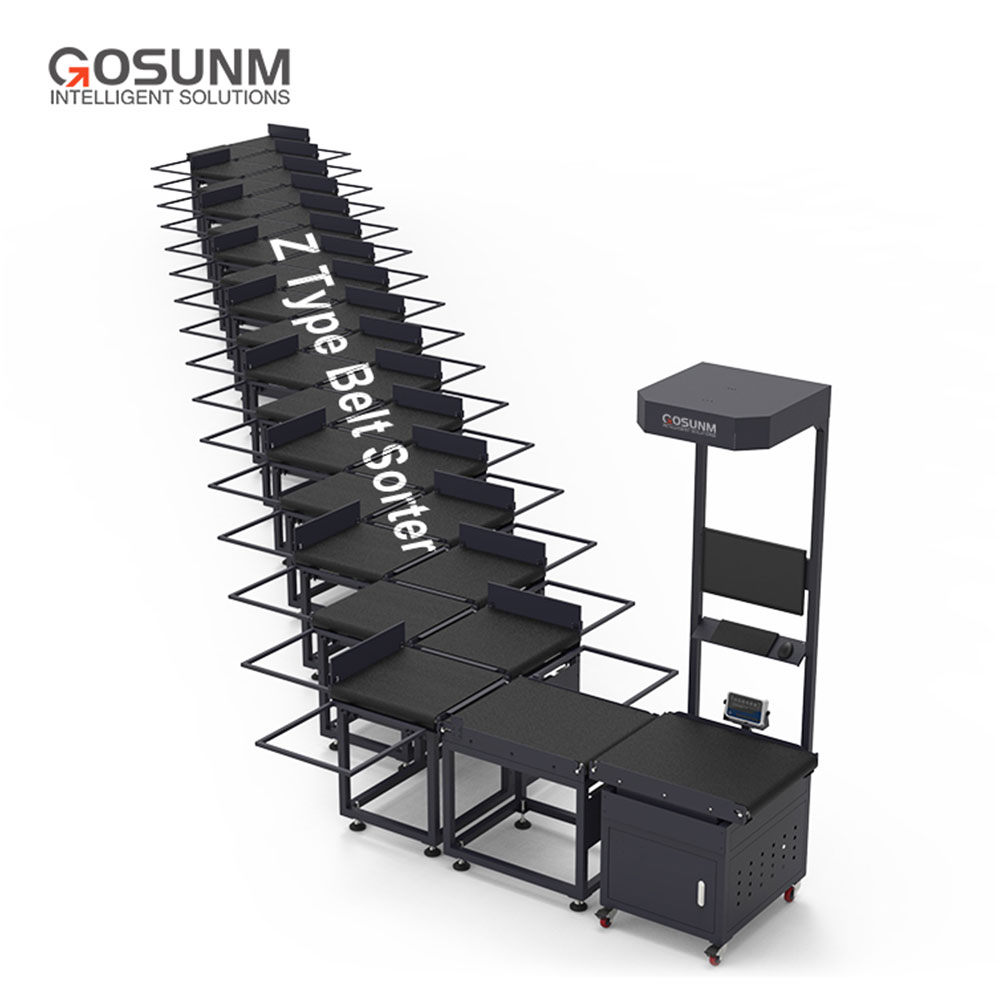 Z-Type Sorter Automatic Warehouse Parcel Sorter Machine Adjustable Speed Retail E-commerce Fulfillment Sorting Solutions