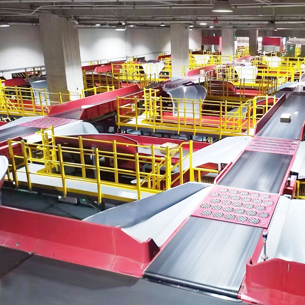 LUHUI Balance Wheel Sorter Wheel Sorter Large Turntable Structure Sorting Conveyor Space Saving Diverting Sorter For Warehouse