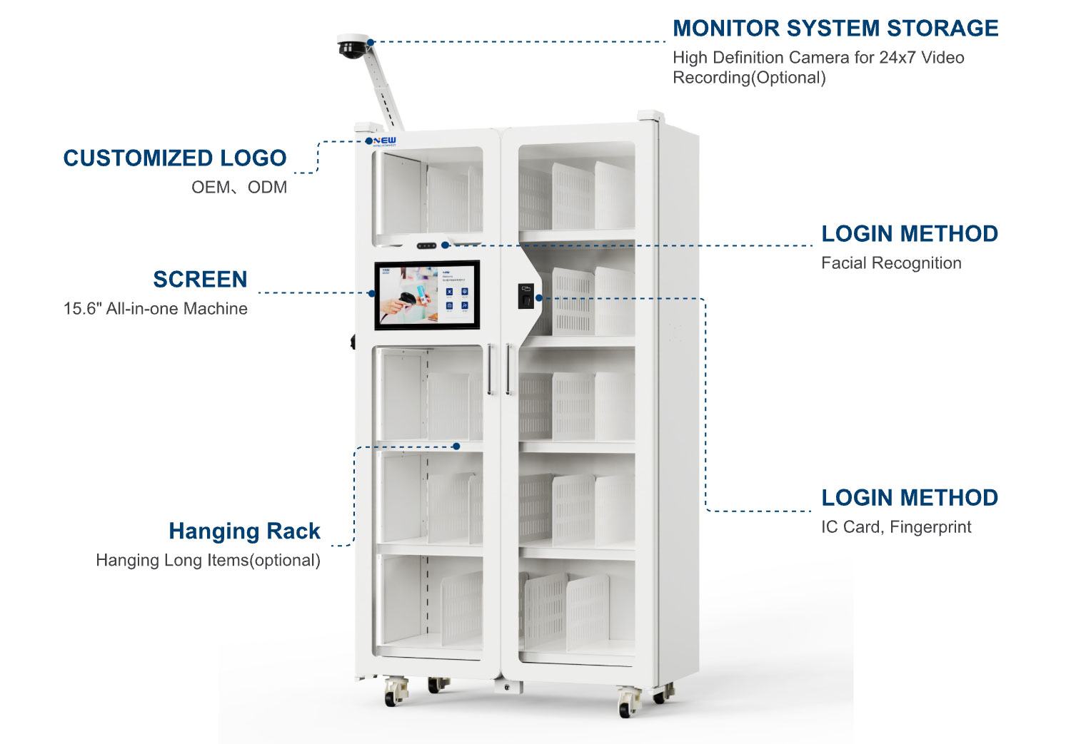 Factory Warehouse Management Automatically Smart Warehouse Storage Management System Software Locker Rfid Scanning Cabinet