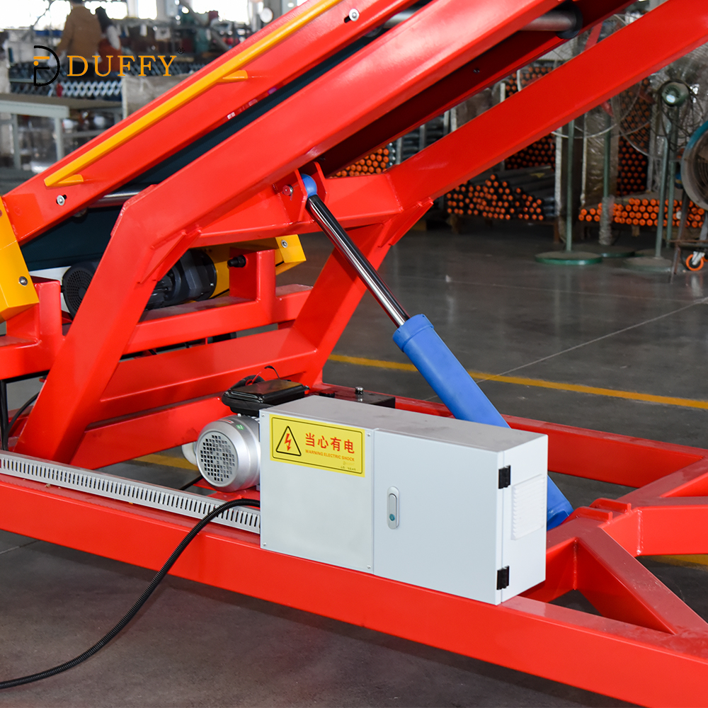Duffy Quick Conversion Increasing Flexibility Truck Loading Conveyor Load Conveyor Container Loading Conveyor