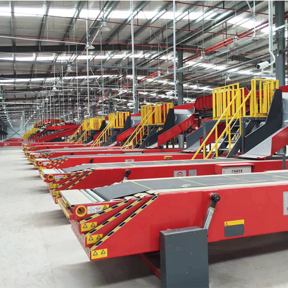 Telescopic Conveyor for Warehouse Transfer Equipment and Cargo Transfer System with Material Handling and Caster Conveyor