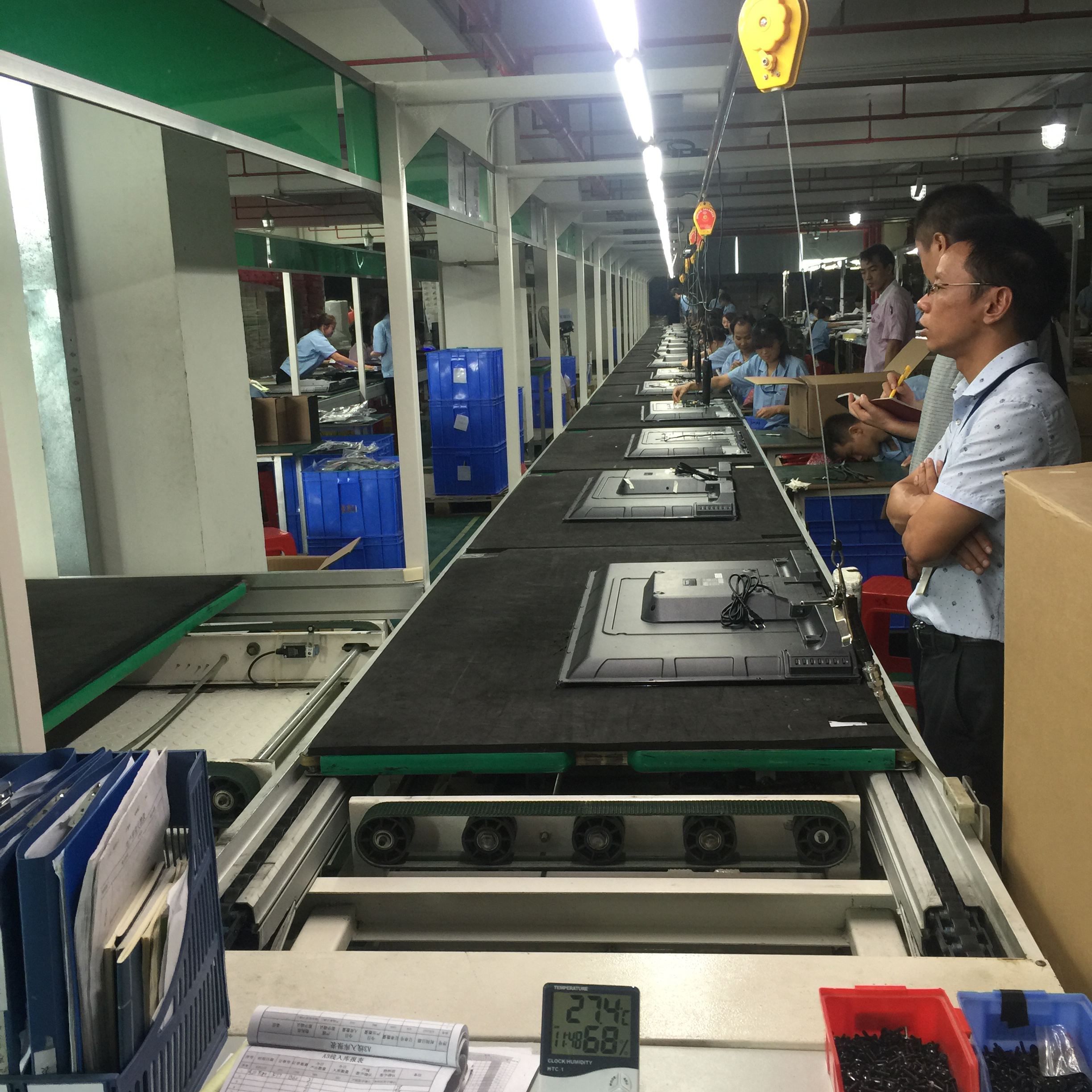 Automation LCD TV Assembly Line Speed Chain Conveyor Equipment for Factory With Production Line
