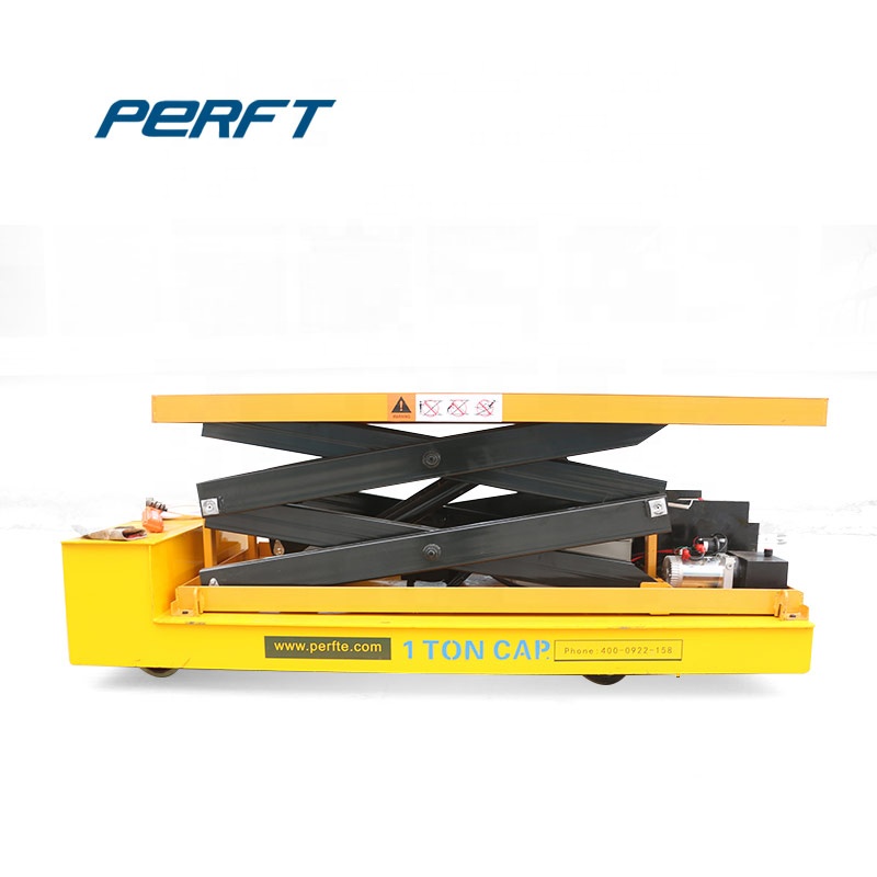 Bulk Container Loading Equipment Hydraulic Lift Platform Transfer Cart / Warehouse Lifting Equipment