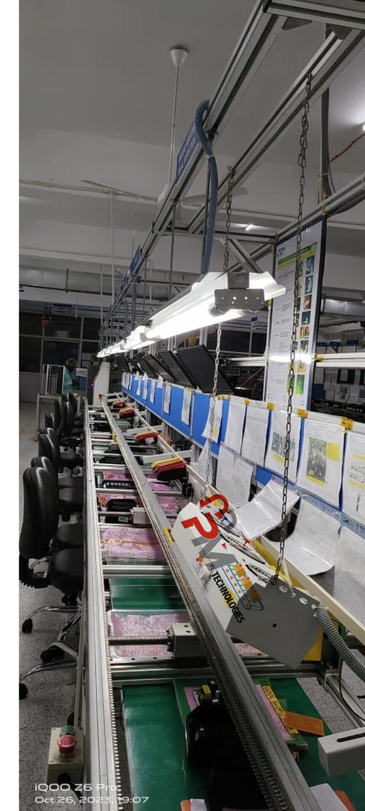 PM Technology Assembly Line Conveyor Belt System Industrial Production Line for Manufacturing Automation Material Handling 800kg