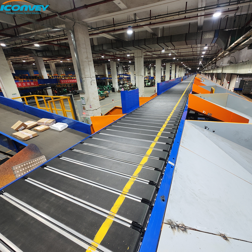 Iconvey Parcel Cycling Sortation Conveyor Parcel Sorting Machine