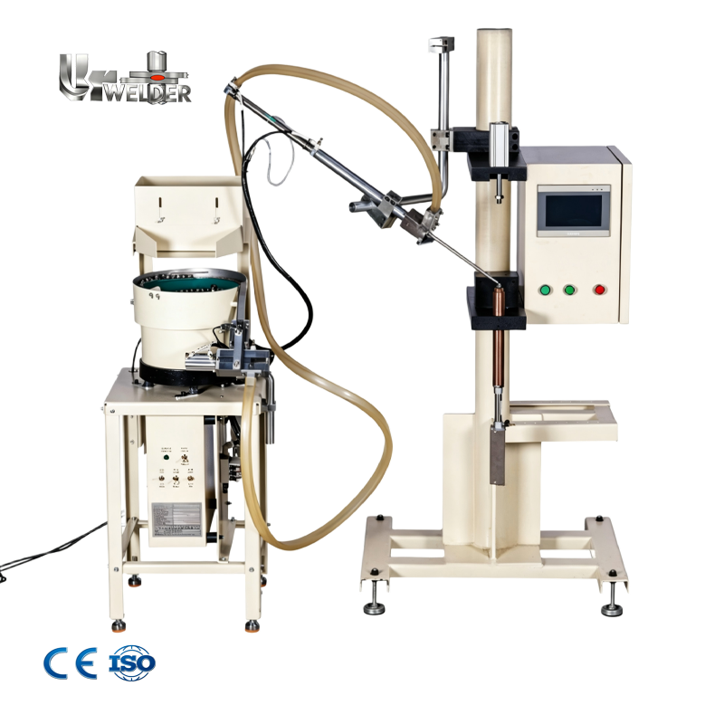 Automatic Nut Sorting Feeder Screw Conveyor Feeding Equipment Projection Nut Welding Machine For Auto Hardware Production Line