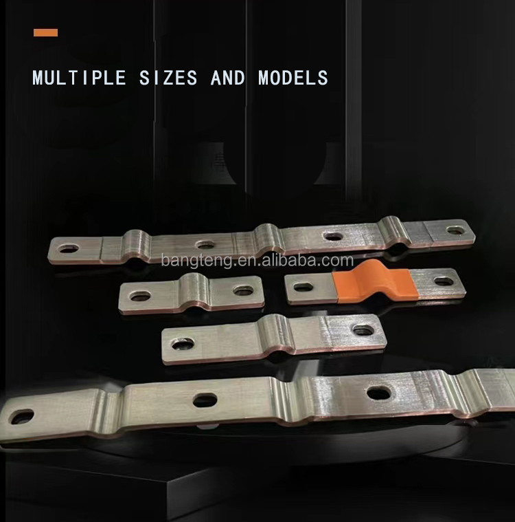 Flexible Copper Busbars Connector with Screw for 105A Prismatic Battery Power Distribution Equipment