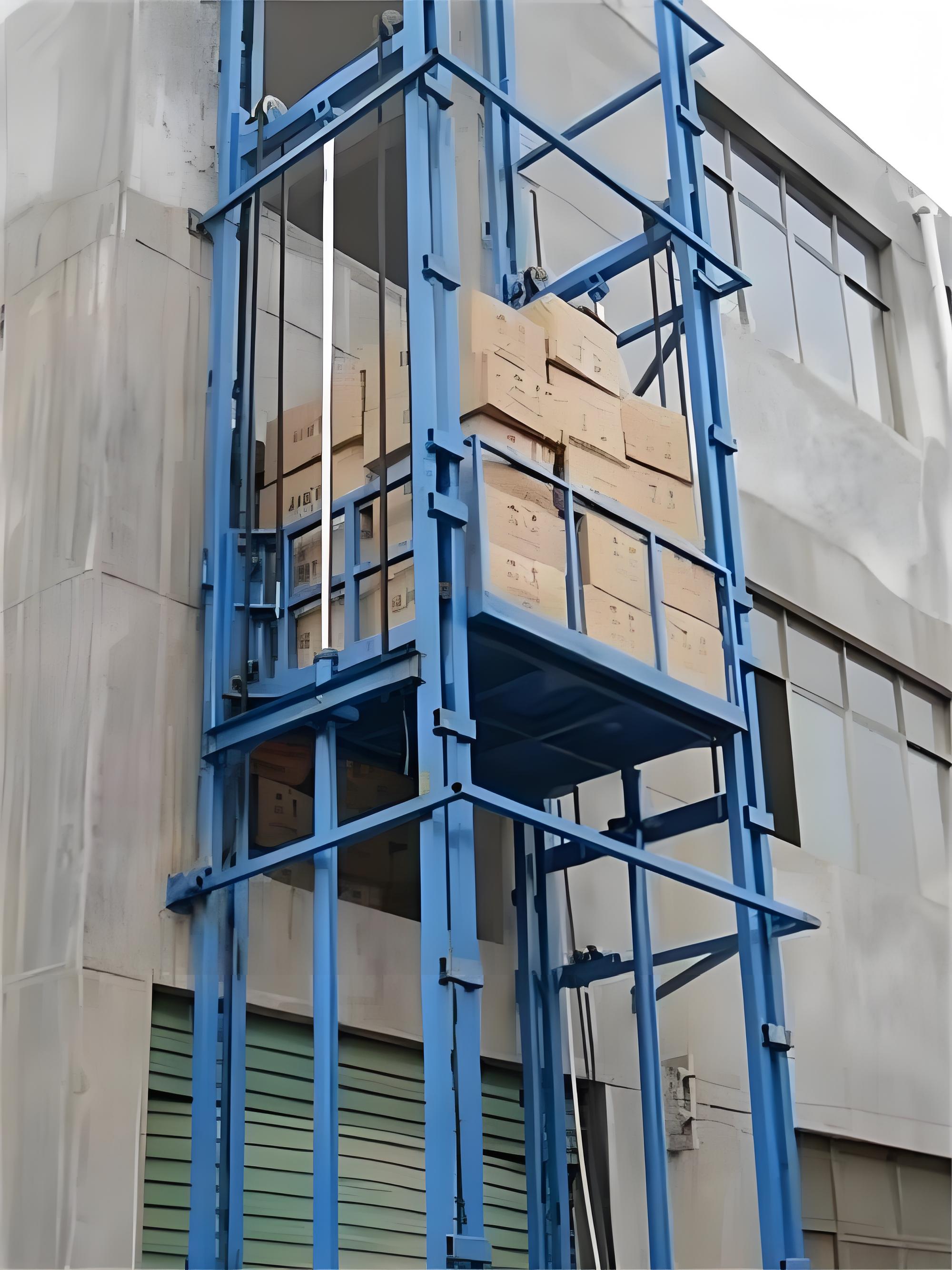Hydraulic Cargo Lift 1 2 3 4 5 Ton Two Floor Three Floor Industrial Goods Lift Freight Elevator