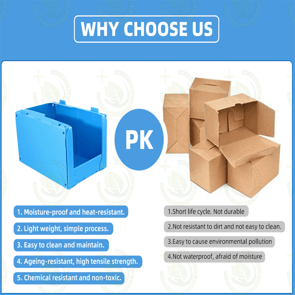 Custom Coroplast Picking Bins Stackable Warehouse Storage Bins Open Front Plastic Shelf Bins For Clothing Picking
