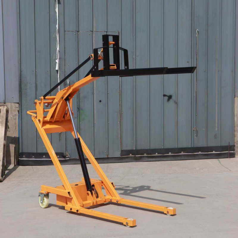 Hot Sale Hydraulic Elevated Lifting Stack Lithium-Ion Battery Curved Arm Unloading Truck Manual Curved Arm Forklift