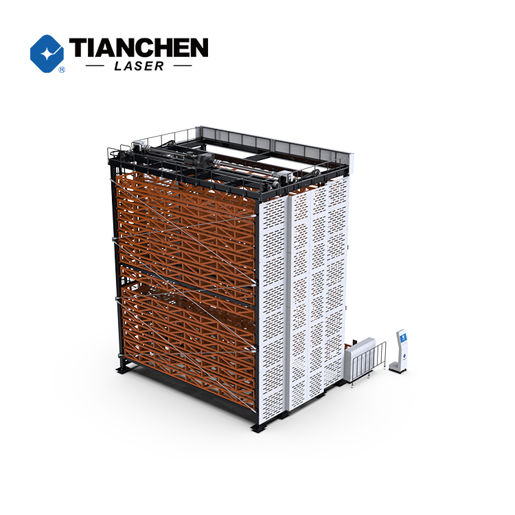 Trending Product Steel Sheet Metal Storage Tower Loading And Unloading System For Metal Tube