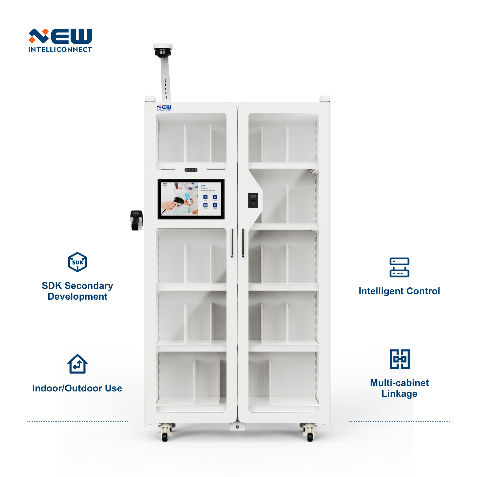 Factory Warehouse Management Automatically Smart Warehouse Storage Management System Software Locker Rfid Scanning Cabinet