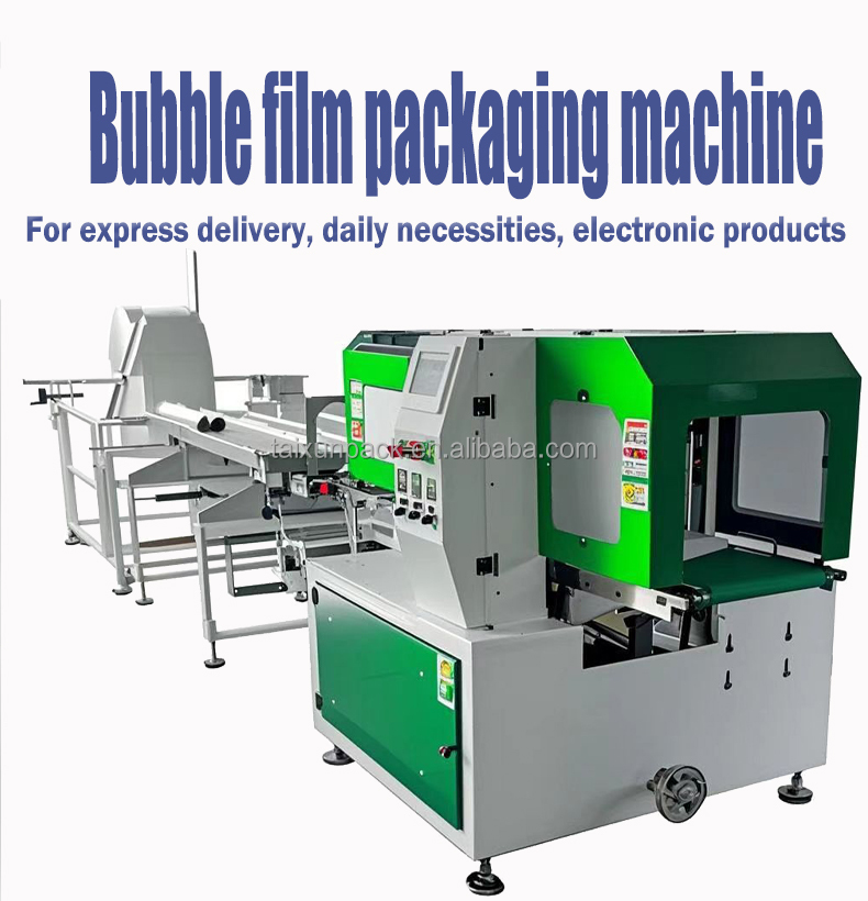 Automatic Air Bubble Film Flow Wrapper Machine
