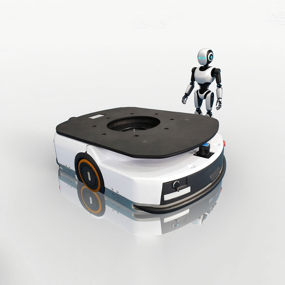 TZBOT QR Code Navigation Material Handling Equipment 600kg Carrying Duty Jacking Up Agv Logistic Robot With 360&deg; Rotary Lifter