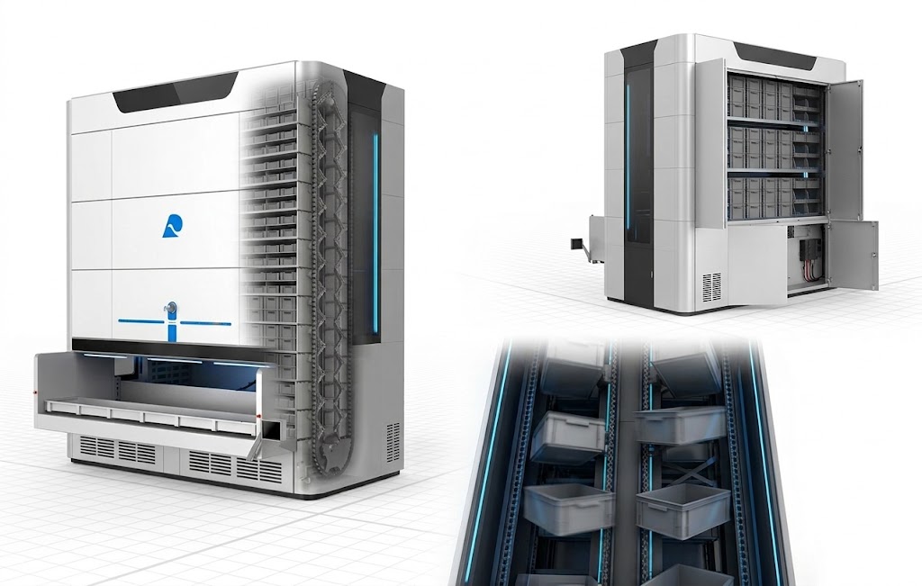 Fast Picking Vertical Carousel Module VLM VCM for E-commerce Order Fulfillment