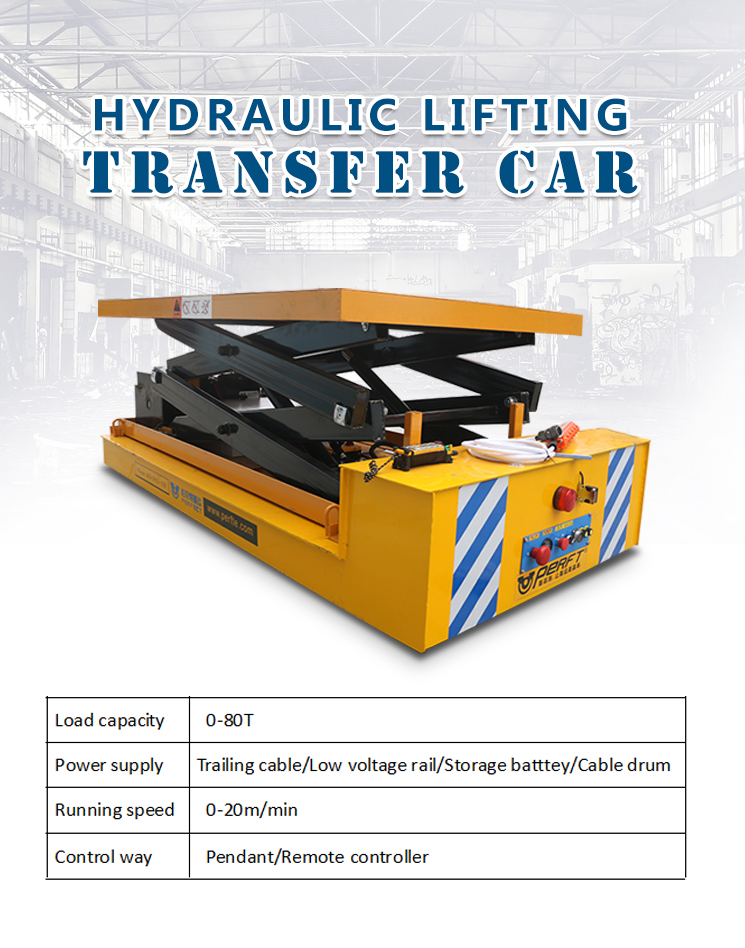 Bulk Container Loading Equipment Hydraulic Lift Platform Transfer Cart / Warehouse Lifting Equipment