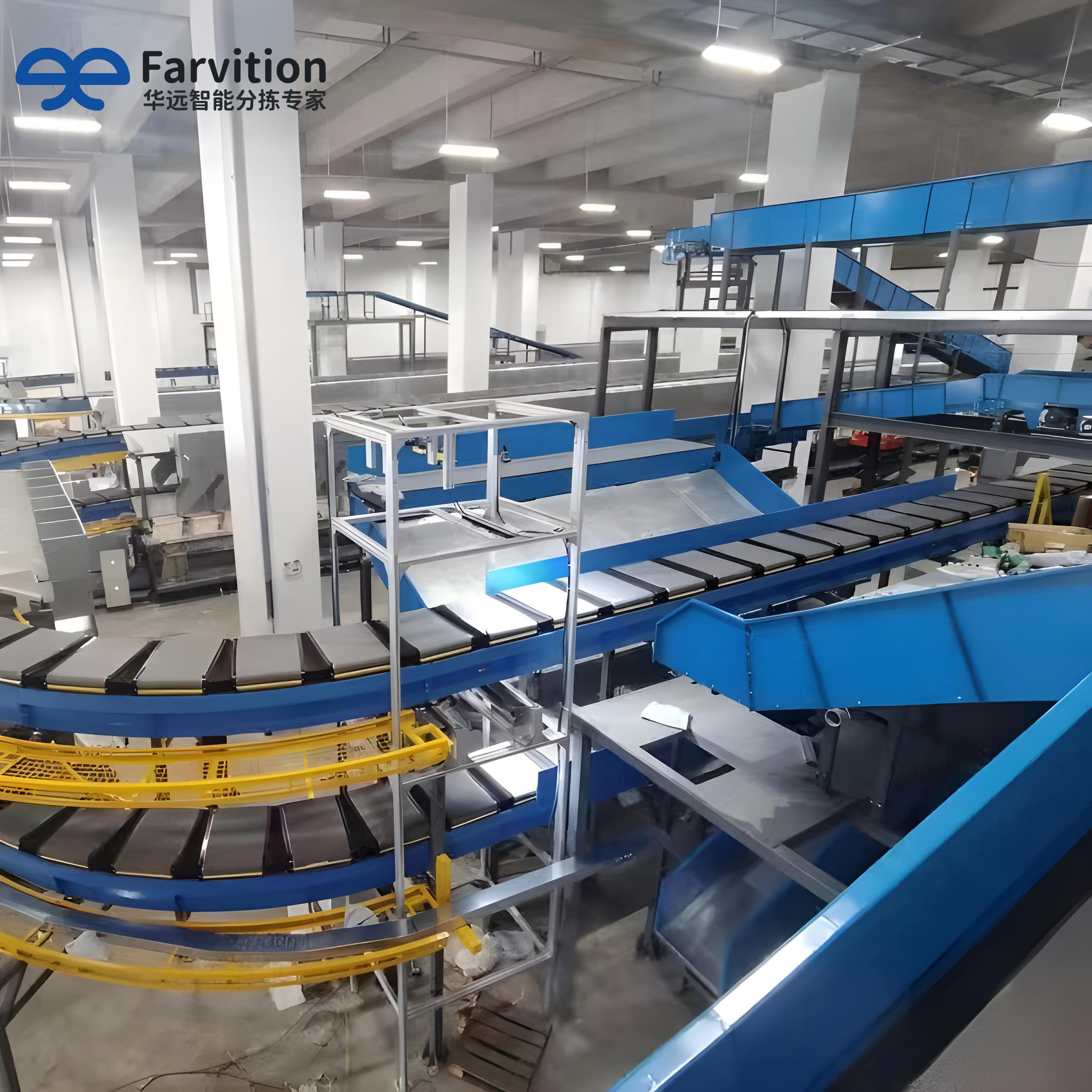 Automatic Narrow Cross Belt Sorter for Efficient Parcel Sorting Logistics Conveyors System
