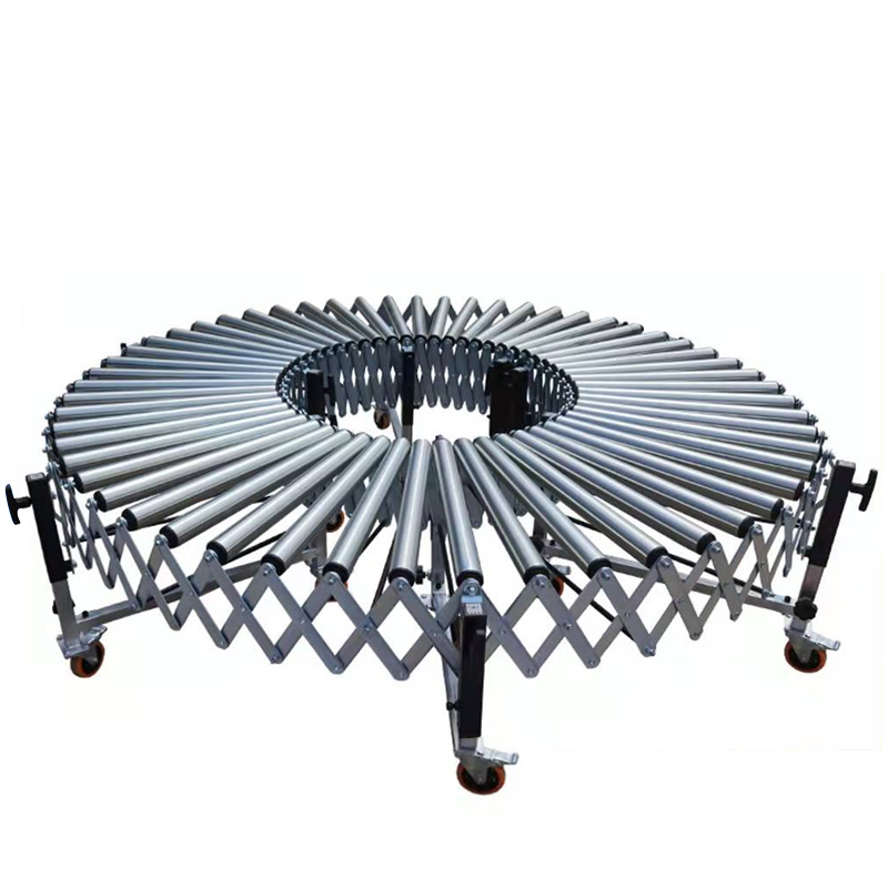 Warehouse Transportation Fully Automatic Steel Chain Distribution Machine Flexible Telescopic Conveyor for Assembly Line