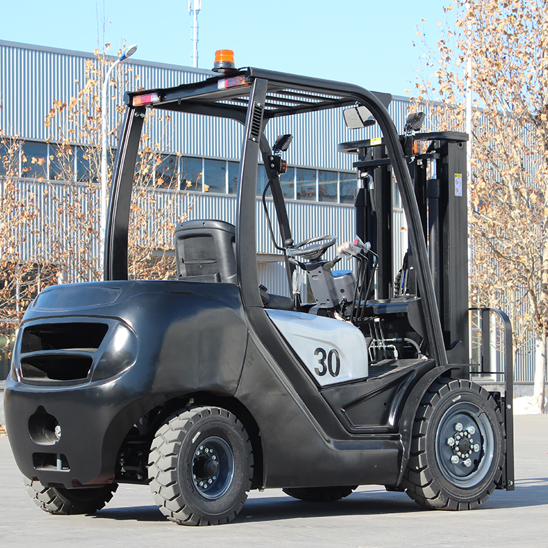 Optional Attachments Fully Hydraulic Self Loading Forklift Warehouse Forklift Pallet Stacker Forklift 1 Ton Forklift