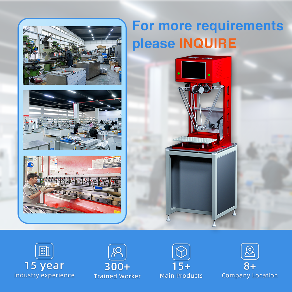 High Efficiency Pick and Place Spider Arm Robot for Goods Sorting Core Components Include Gearbox Motor Engine