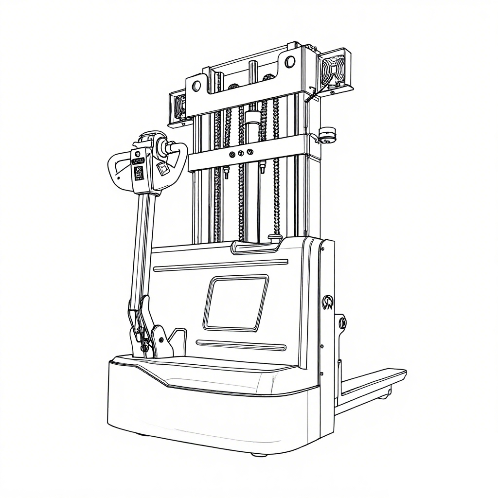 Worui High-performance Electric Stacker Walkie Electric Pallet Forklift Hydraulic Electric Stacker