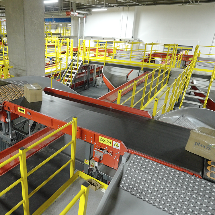 Custom Adjustable Stainless Steel Narrow Belt Sorting Machine Parcel Sorting System with High Efficiency Energy-Efficient Motor