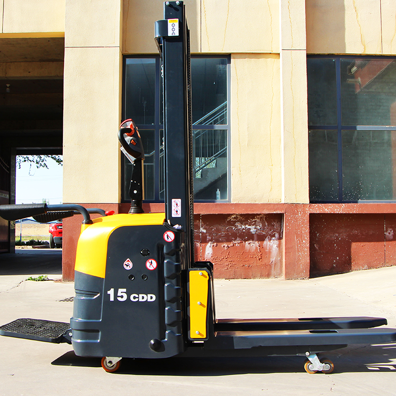 China Factory Sale Stacker Forklift 1500kg 2000kg Full Electric Stacker Pallet Lift Stacker Machine For Sale