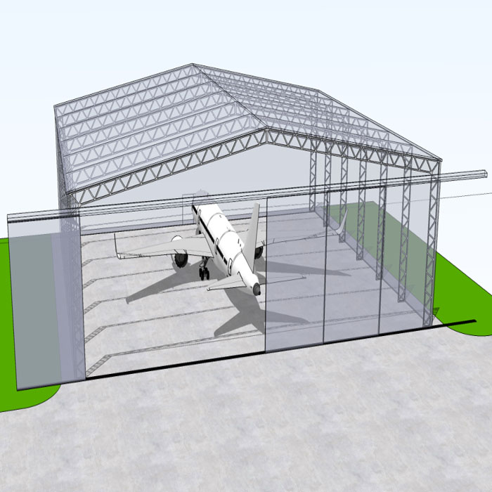 IBeehive Heavy Duty Steel Hangar Warehouse-Waterproof &amp; Sound Insulated Logistics Facility