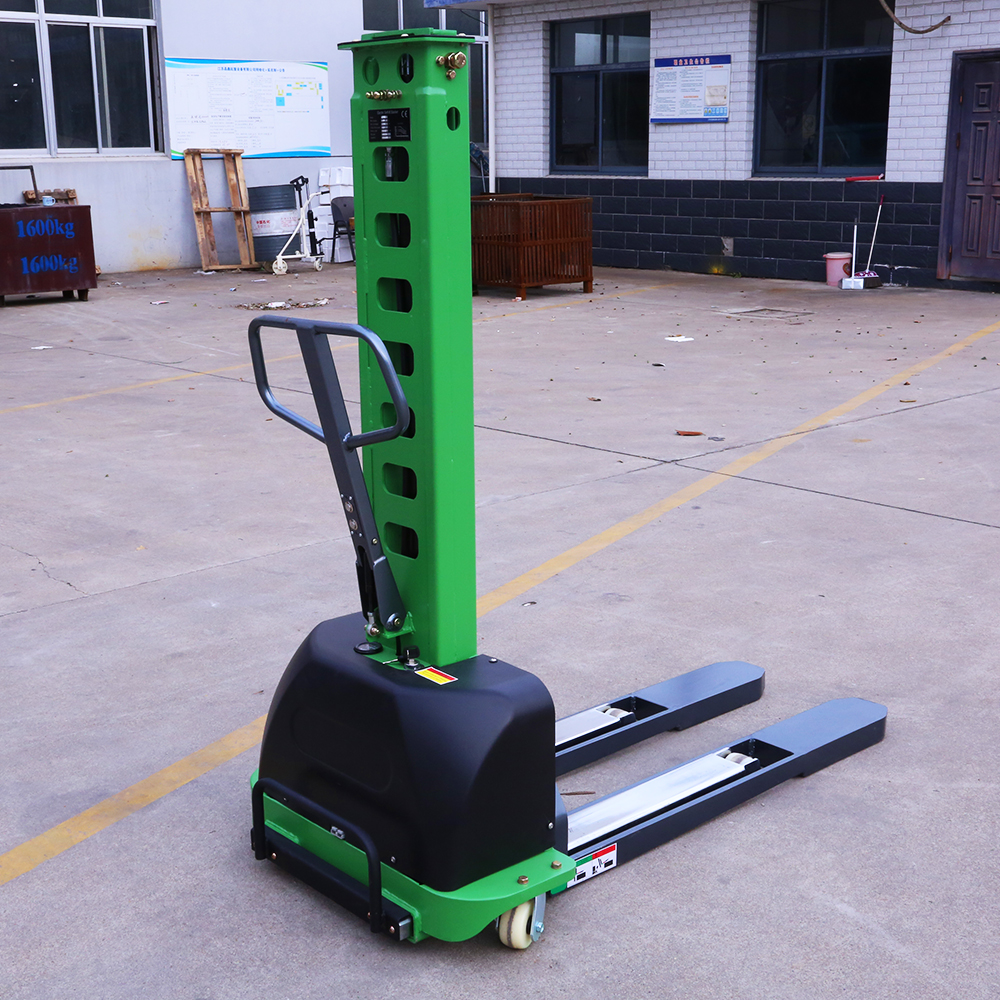 OEM Supply 500kg 1.3m Self Loading Walkie Stacker Lightweight Portable Pallet Lift For Van Delivery Easy 4 Steps Lift System