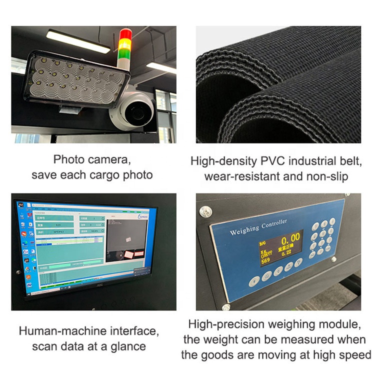 Good Quality Bar Code Scanner Software Scanning Barcode Chinese Belt Restaurant Dynamic Parcel Sorting Conveyor DWS System