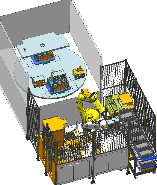 Custom Automatic Loading Unloading Production Line with PLC Controlled Robotic Arm High-Speed 6S Accurate Positioning