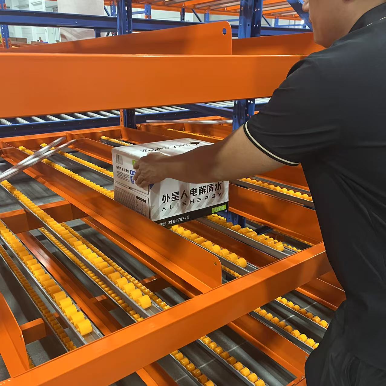 Modular 5 Layer Durable Carton Flow Rack System Enhancing Order Picking Speed in E Commerce Fulfillment Centers