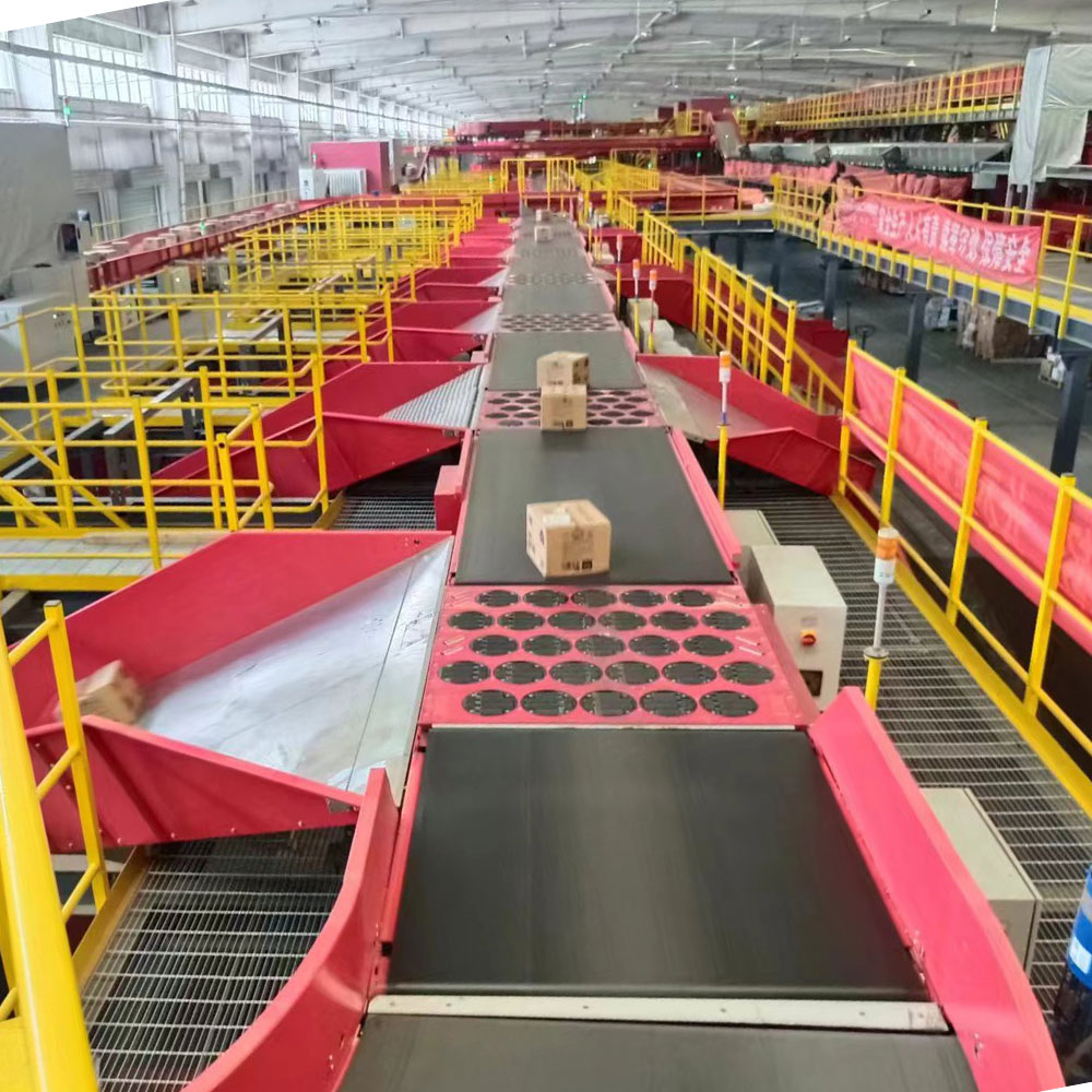 LUHUI Balance Wheel Sorter Wheel Sorter Large Turntable Structure Sorting Conveyor Space Saving Diverting Sorter For Warehouse