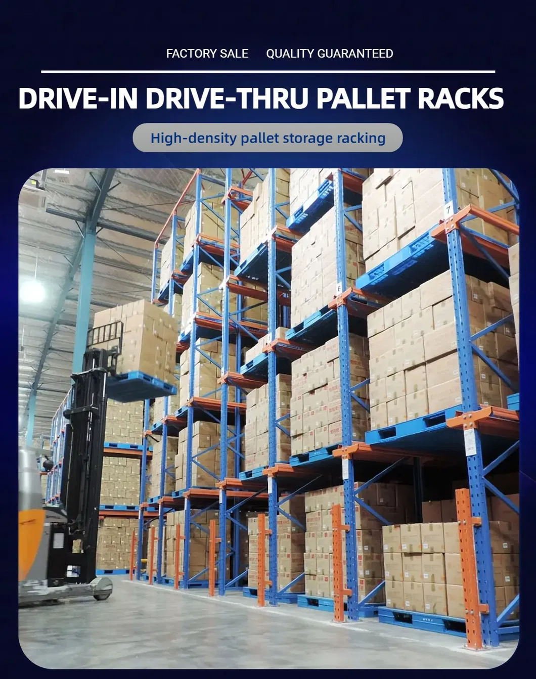 Drive-in Drive-Through Racking System