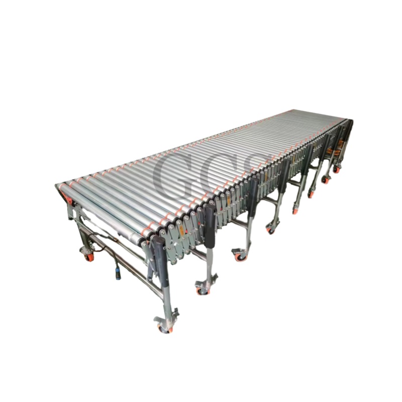 Motorized Flexible Automated Roller Conveyor Anti-Static ISO9001 Certified Customizable Size for Restaurant Loading Unloading