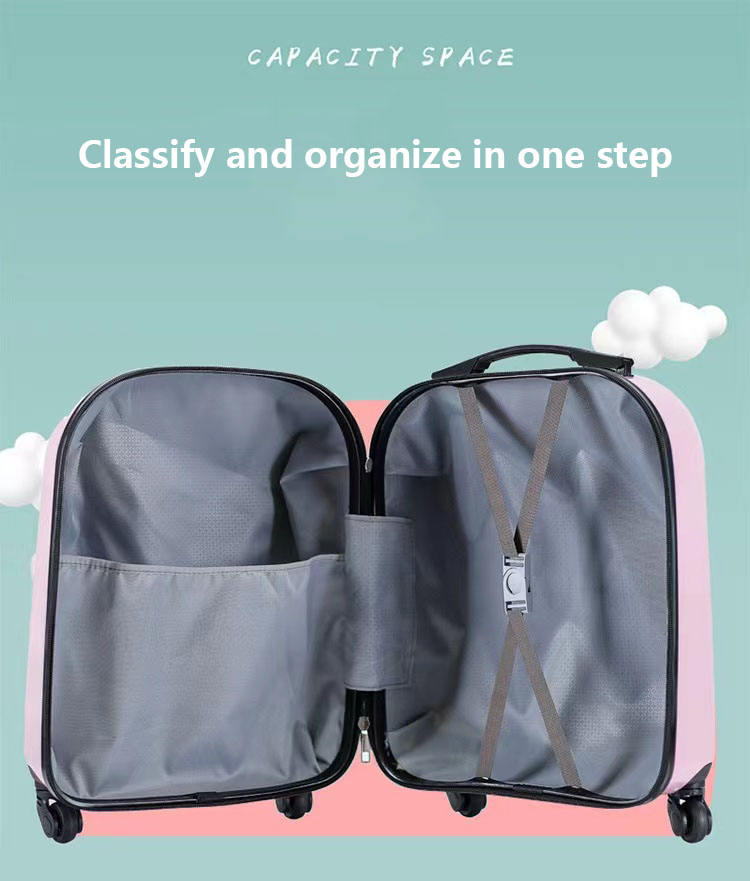 Animal Design Wholesale 18 Inch 3D Cartoon Cute Child Travel Carry on Suitcase Trolley Luggage for Kids