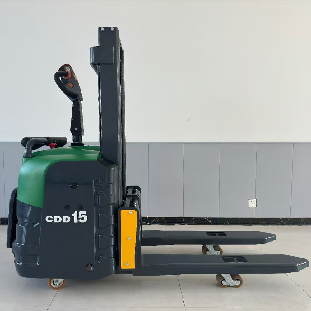 China Factory Sale Stacker Forklift 1500kg 2000kg Full Electric Stacker Pallet Lift Stacker Machine For Sale