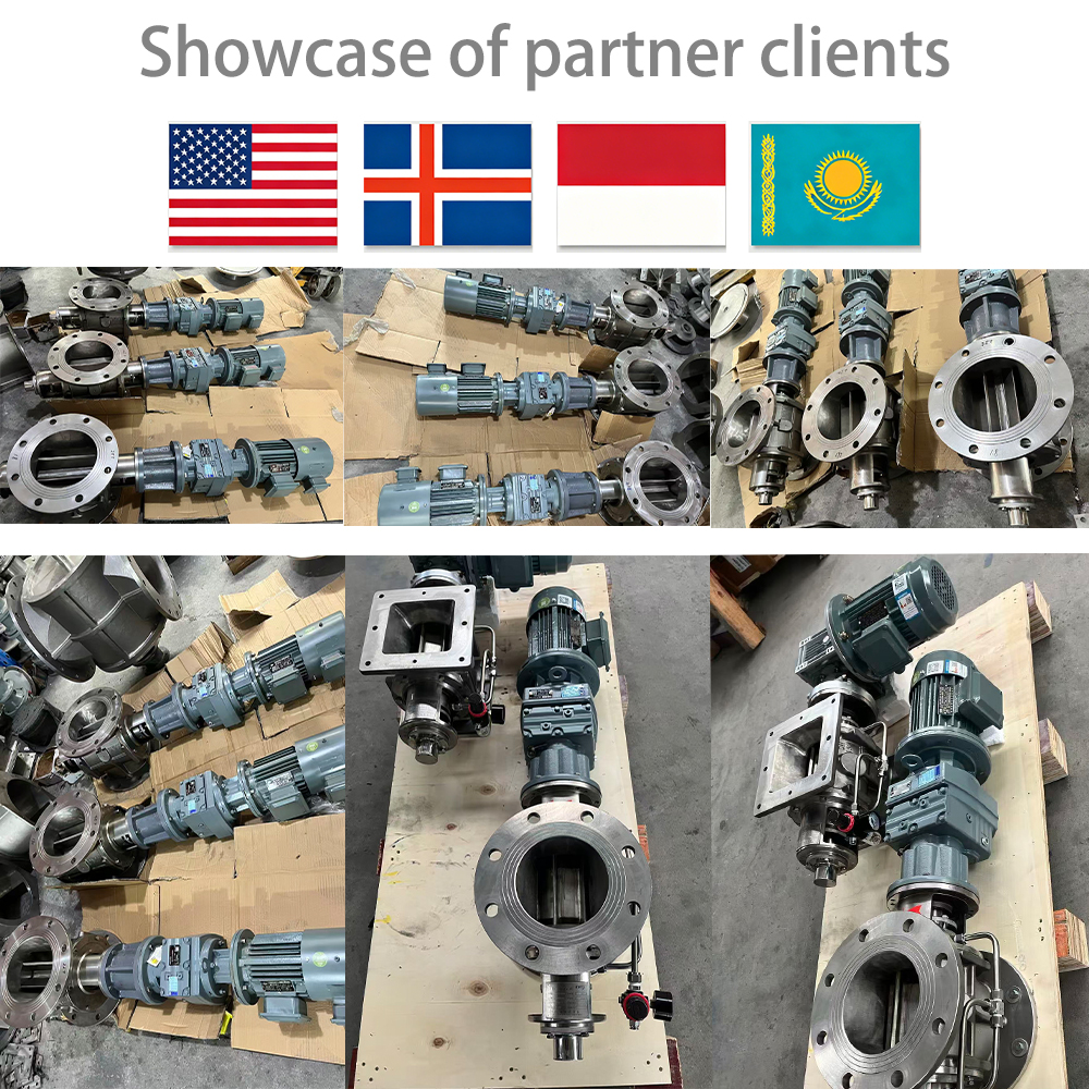 Anti-Blocking VCD Chain Transmission Rotary Feeder DN150/DN200/DN250/DN300/DN350/DN400/DN500 For Dust Collector Equipment