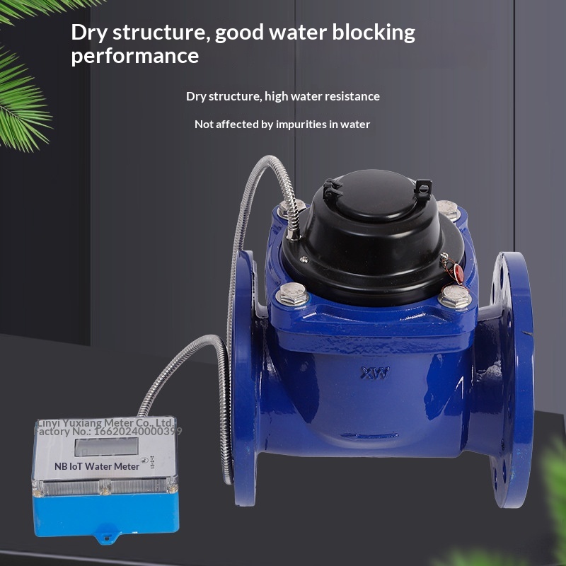 Large Size LoRaWAN Smart Flow Meter Corrosion Resistant Urban Water Management System