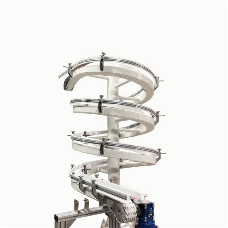 Modular Spiral Conveyor System for Efficient Vertical Material Flow in Warehouse and Processing Facilities