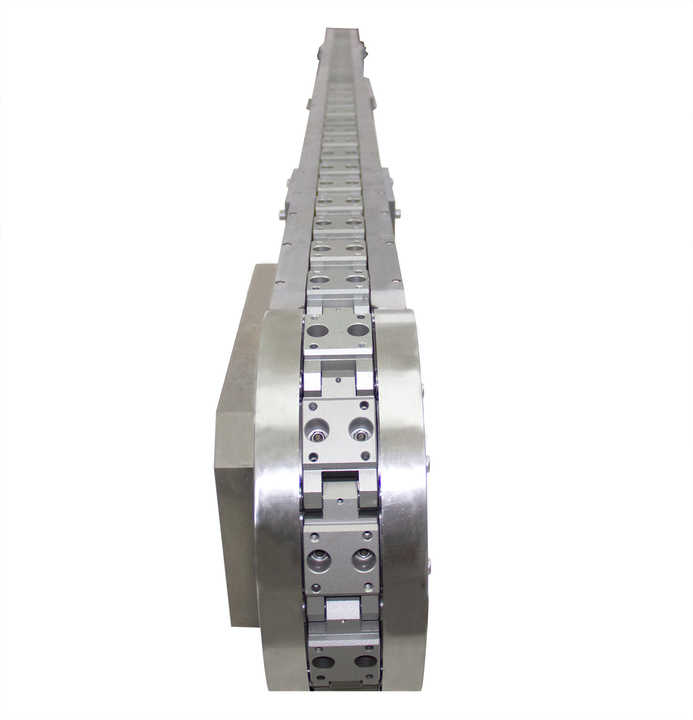 KNK Precision Link Indexing Conveyor Systems Chain Rail Circulation Conveyor Manufacturers for Automatic Welding Assembly