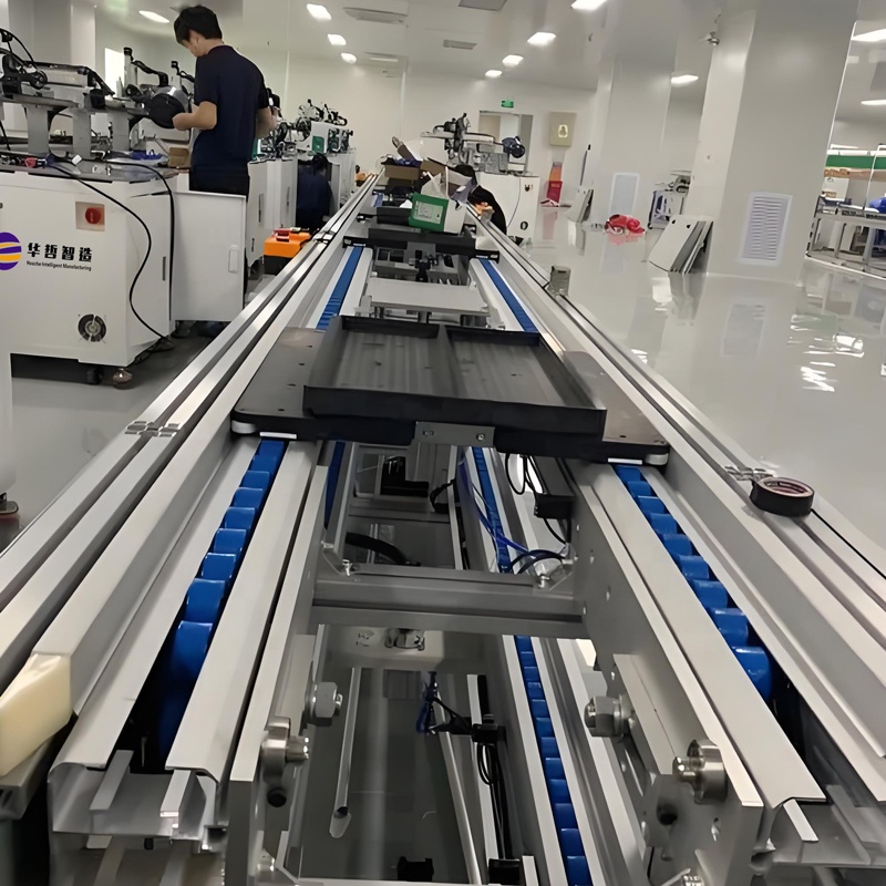 Huazhe HZ-SC09 Automatic Double Speed Chain Conveyor Equipment (Carbon Steel/Stainless Steel/Aluminum) for Notebook TV Line New