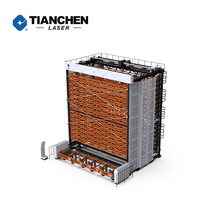 Trending Product Steel Sheet Metal Storage Tower Loading And Unloading System For Metal Tube