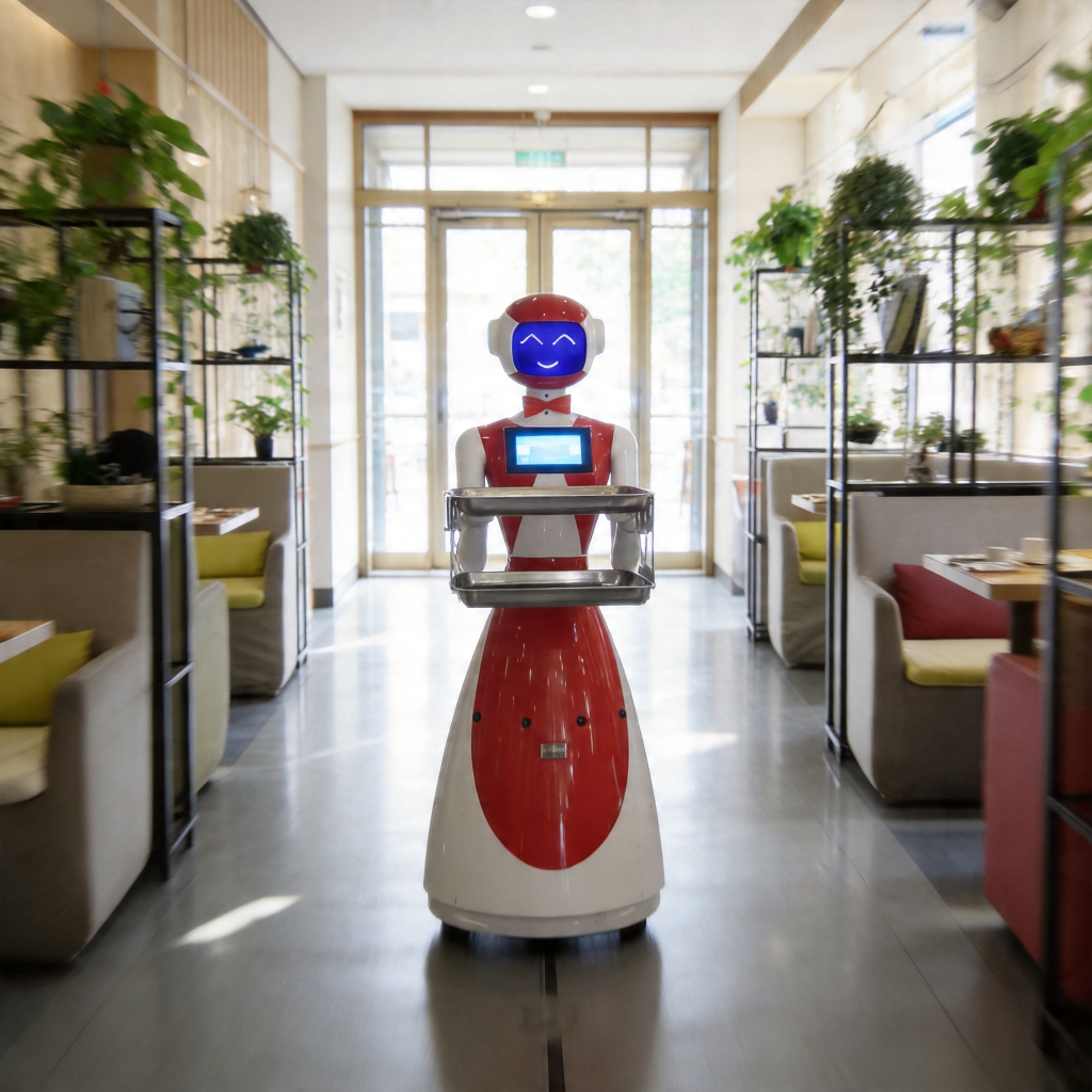 Intelligent Food Delivery Robot Supporting Multi-robot Collaboration Smart Serving Robot For Large Banquet And Event Center