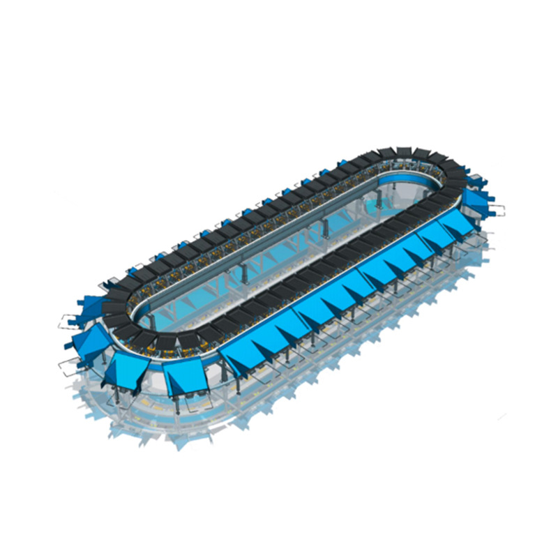 Smart Reversible Express Delivery Sorting Machine Compatible Large Small Items Highly Efficient Fully Automatic Logistics System