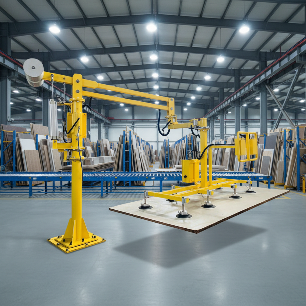 Industrial Suction Cup Power-assisted Glass Plate Lifting Manipulator For Loading and Unloading