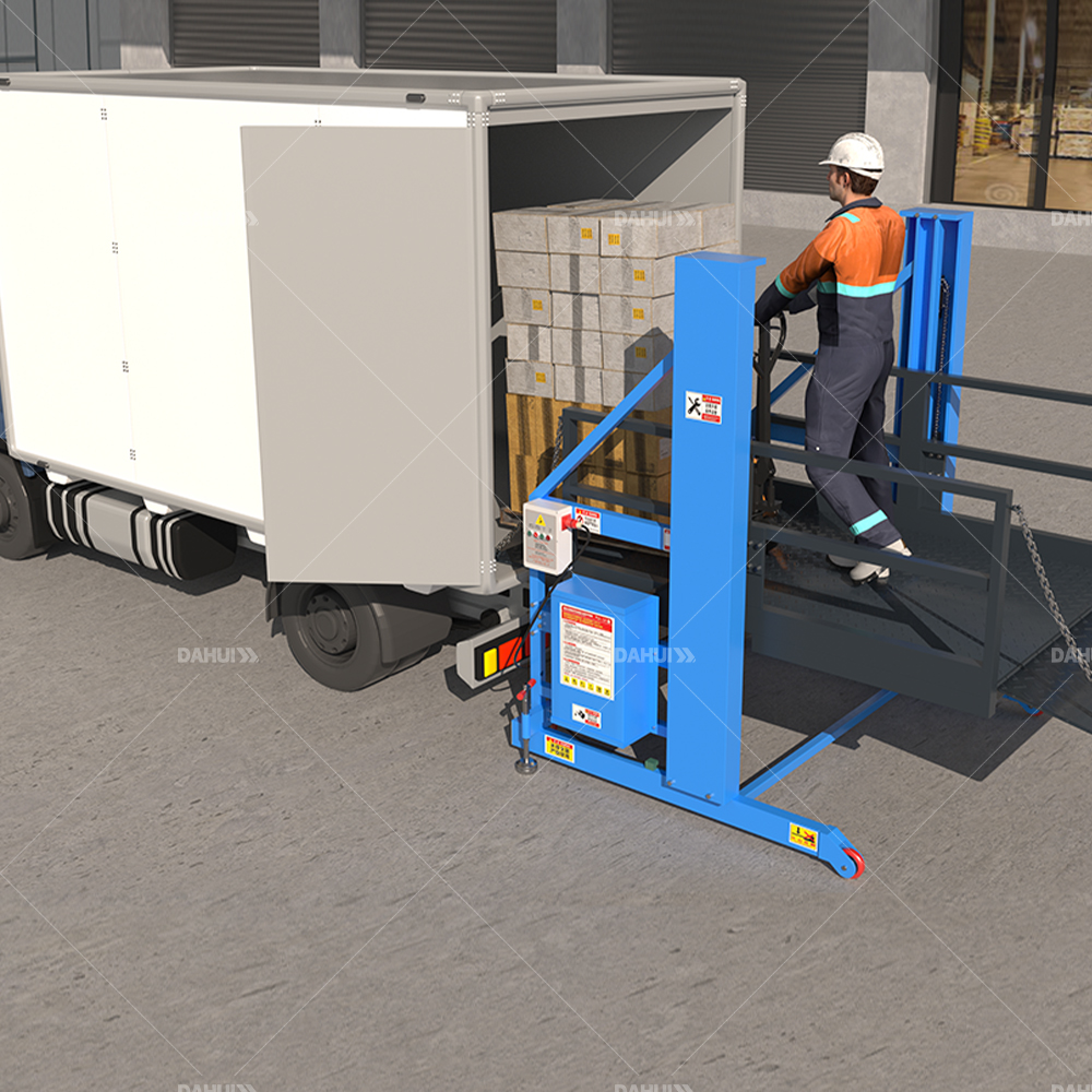 Hydraulic Mobile Loading Platform Lifting Equipment Container Dock Yard Ramp Truck Cargo Elevator