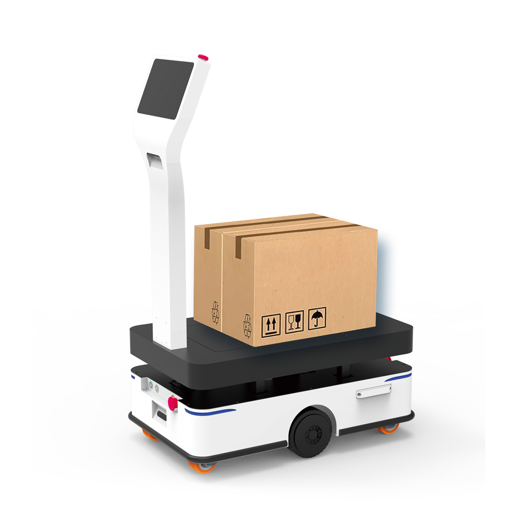 TZBOT Intelligent Warehouse Logistic Robot Unmanned Control System Customizable 80kg Payload agv Transfer Cart Slam Amr